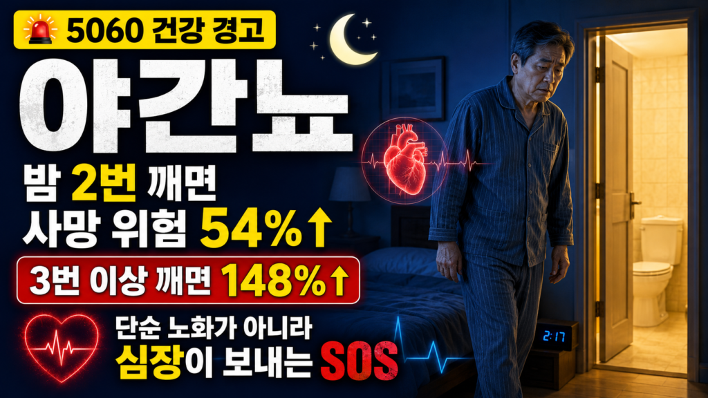 야간뇨 5060 사망 위험 54% 증가