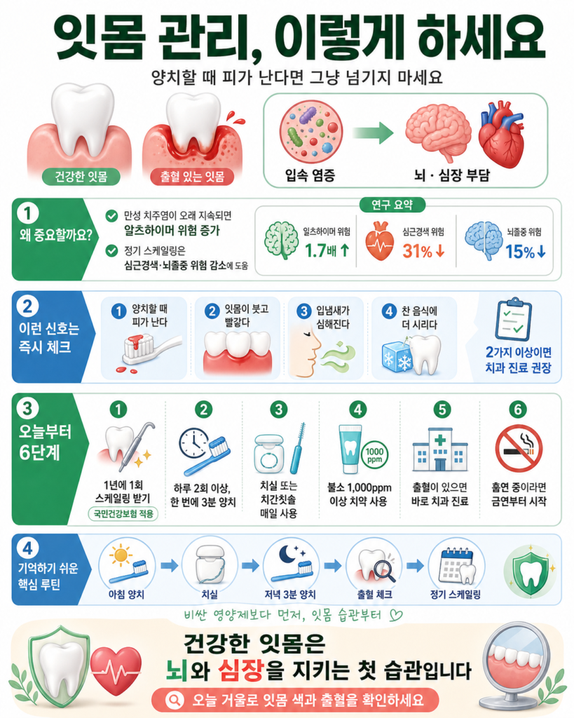 잇몸관리 이렇게 하세요