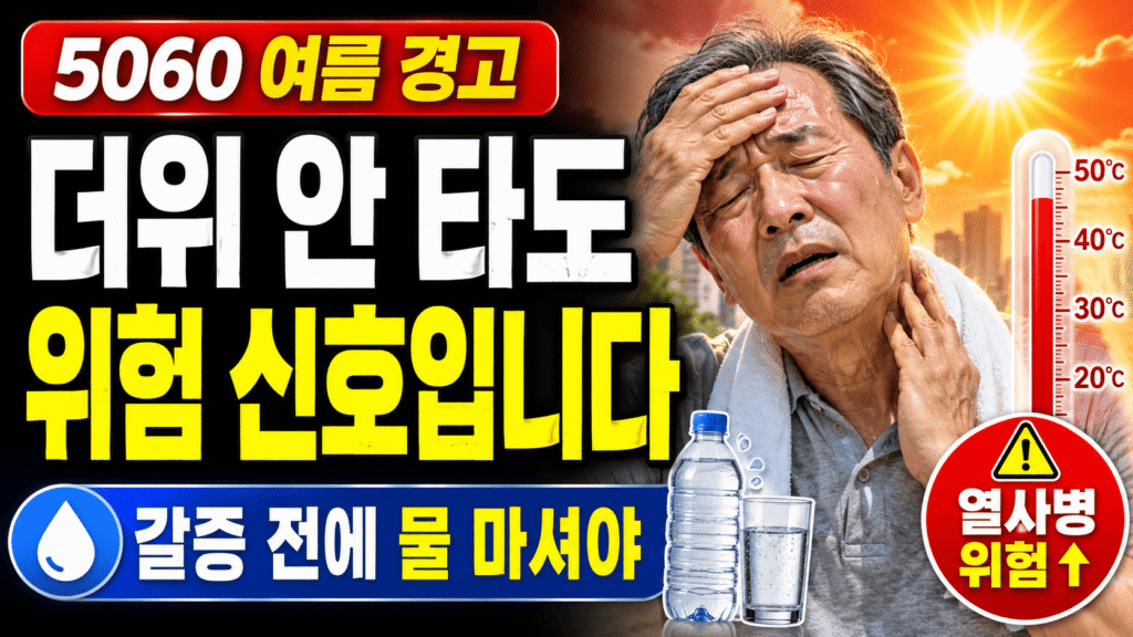 열사병 예방 60대 심부체온 시상하부 노화 폭염 여름 건강